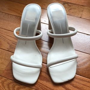 Dolce Vita White noles heels